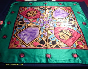 Foulard en soie Jaguar Collection vintage – Boutique Trézor