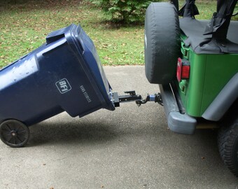 Ball Mounted Trash Can Hauler