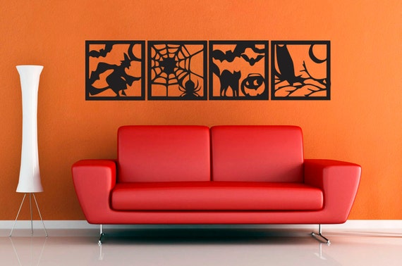 Halloween Square Set - Wall Decal - Extra Extra Large