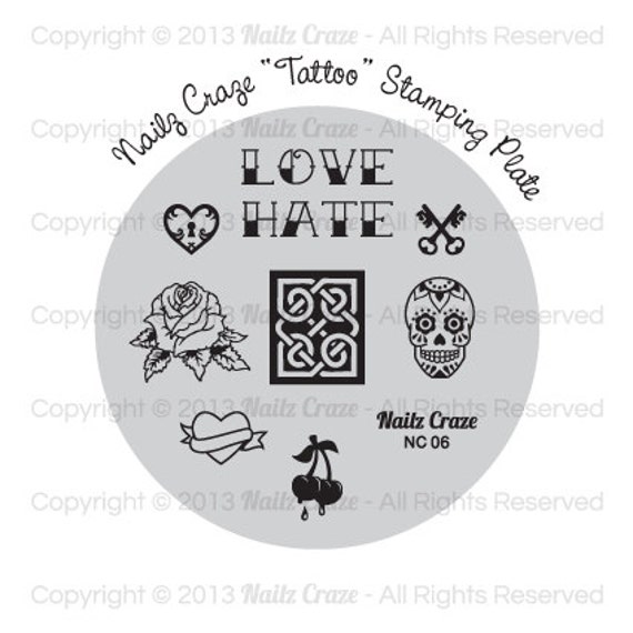 Nailz Craze NC06 Stamping Plate