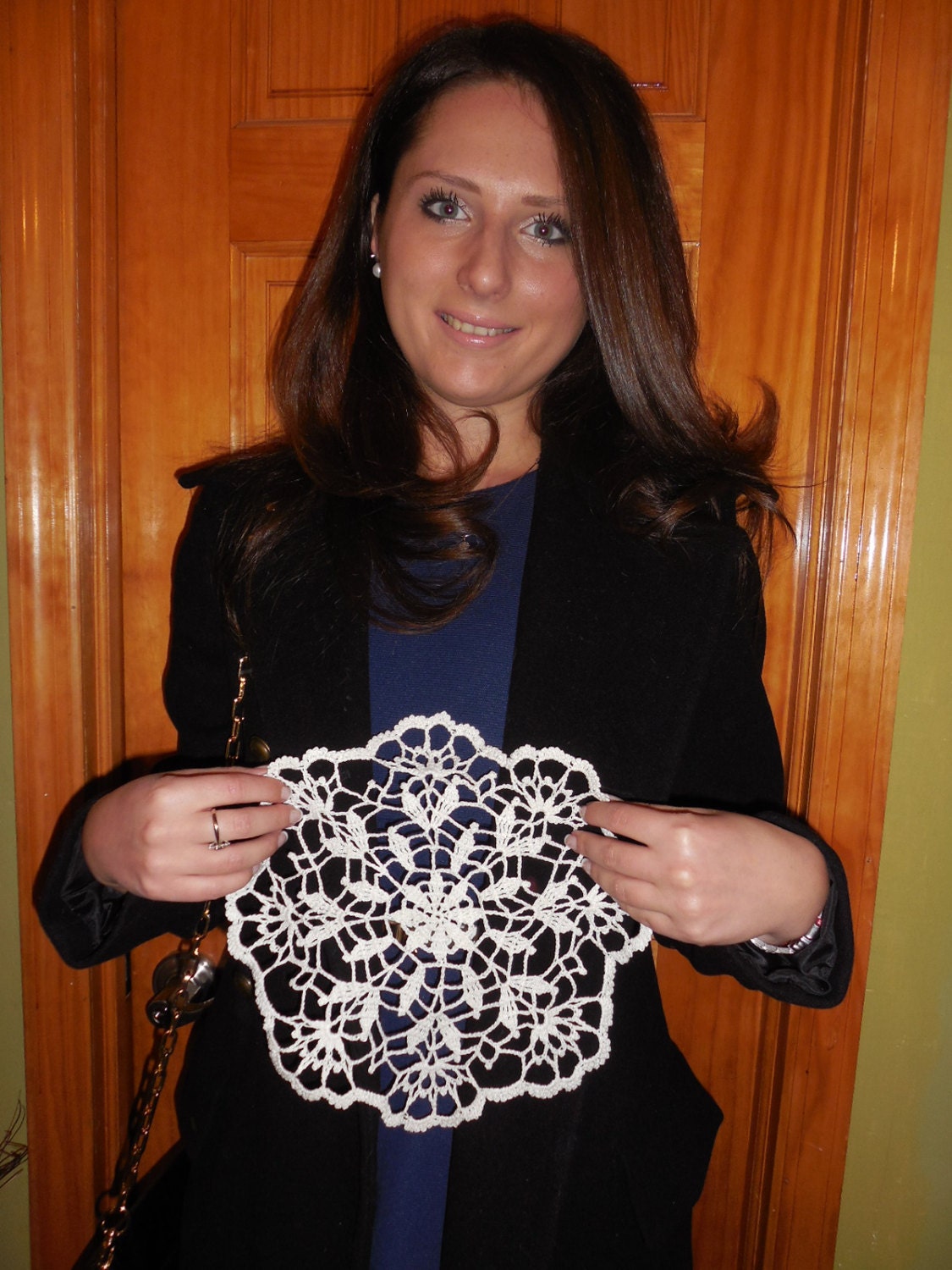 Crochet Table Cover crochet table runner White Knit by KnitSew4U