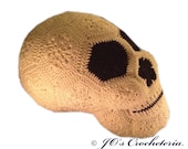 Crochet Pattern - Lucy the African Flower Skull - Halloween decoration/Pillow