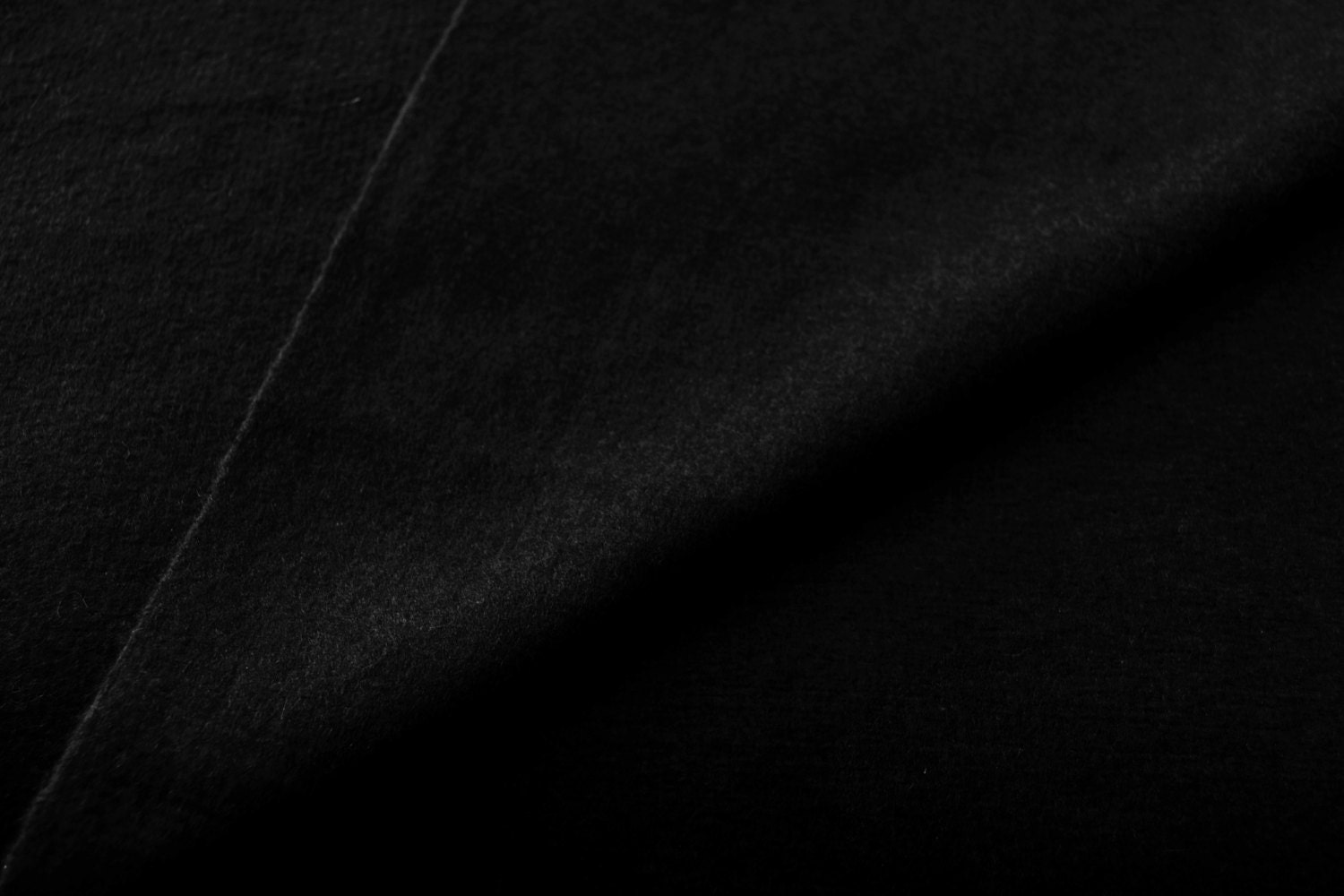 Black felt fabric 1 yard Wool felt by the yard Wholesale