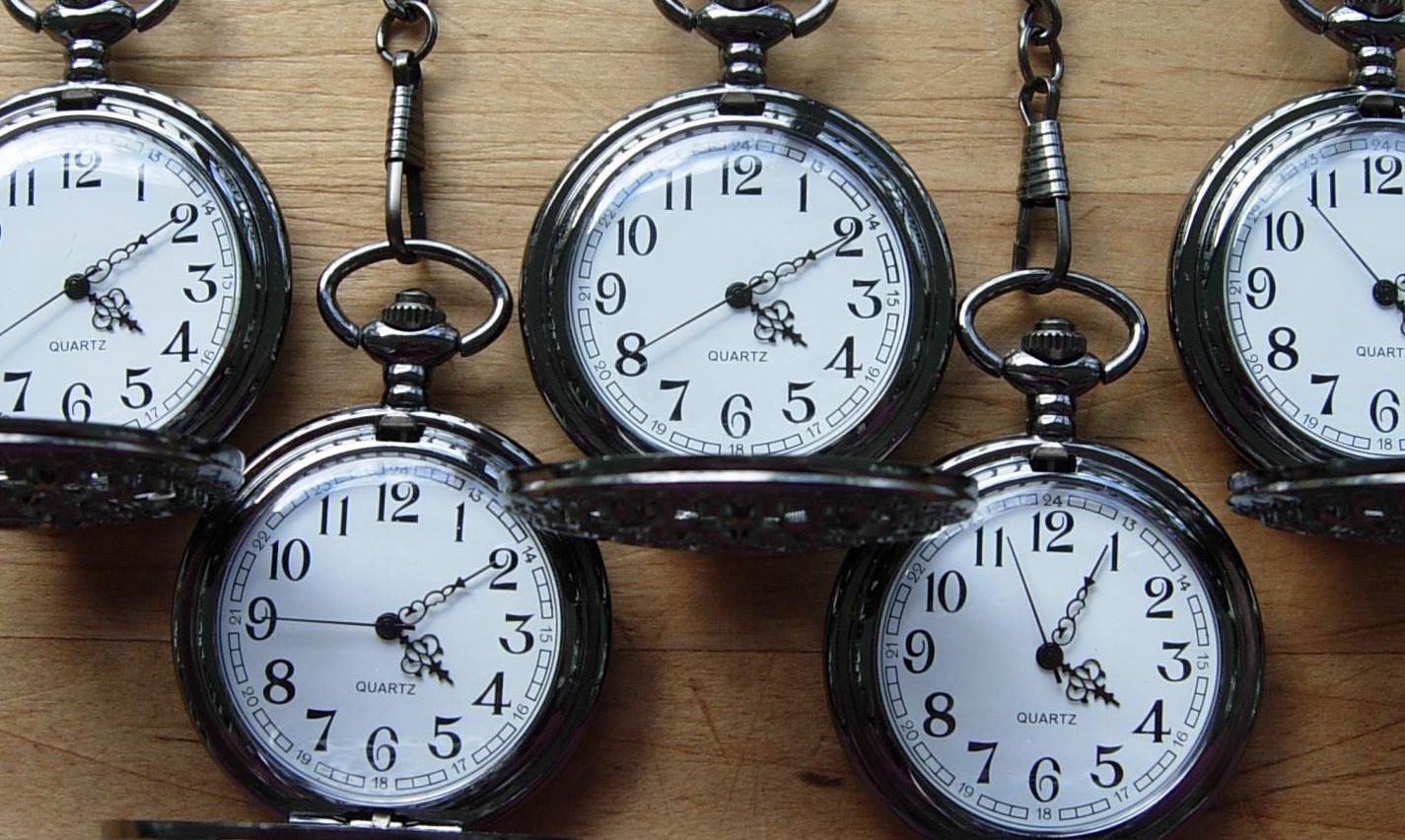 Groomsmen Gift Pocket Watch Set of 7 Onyx Black Quartz Wedding