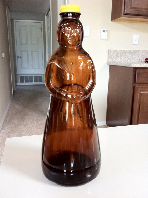 Vintage Brown Glass Aunt Jemima Mrs Butterworth Syrup Bottle   Il 570xN.498056745 3j69 