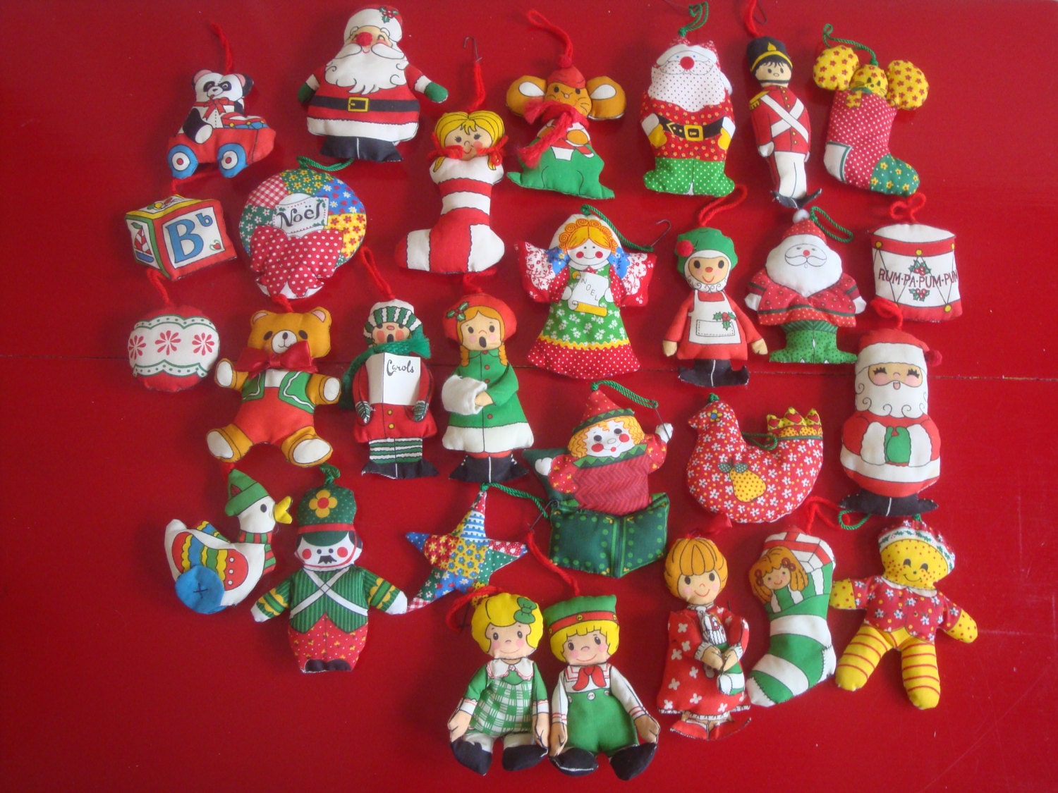 28 vintage handmade fabric christmas ornaments 28 vintage handmade fabric christmas ornaments