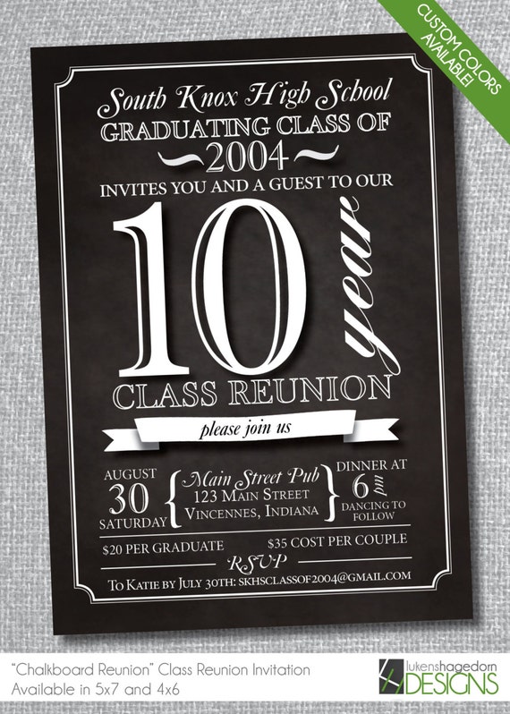 Invitation Wording For Class Reunion 3