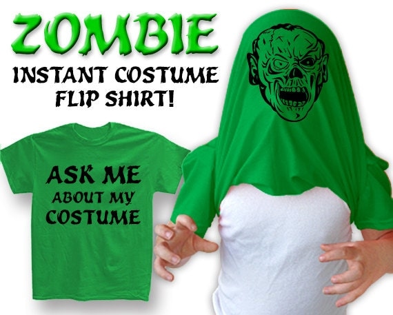 ask me to see my zombie flip up shirt