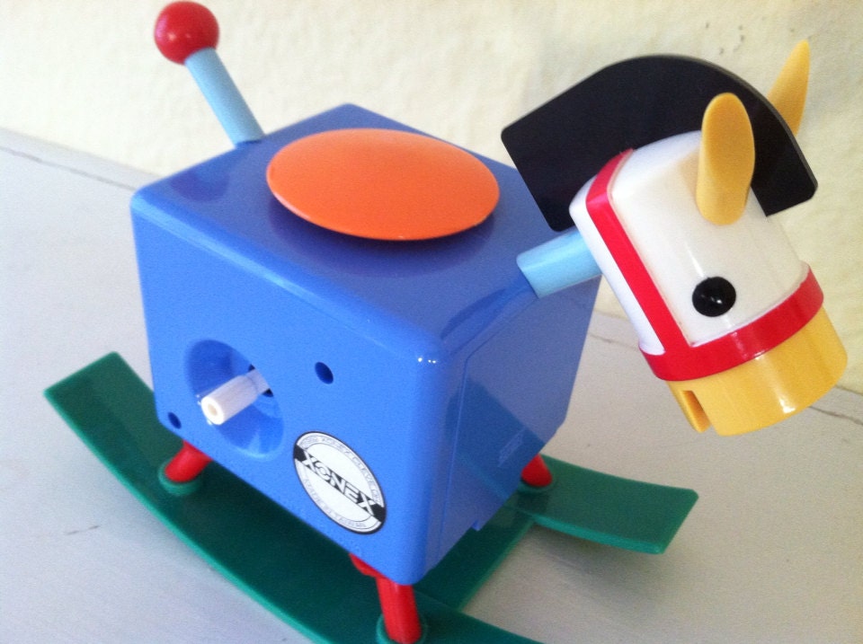 Vintage Plastic Novelty Rocking Horse Alarm Clock by Xonex