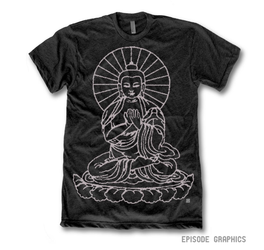 buddha print shirt