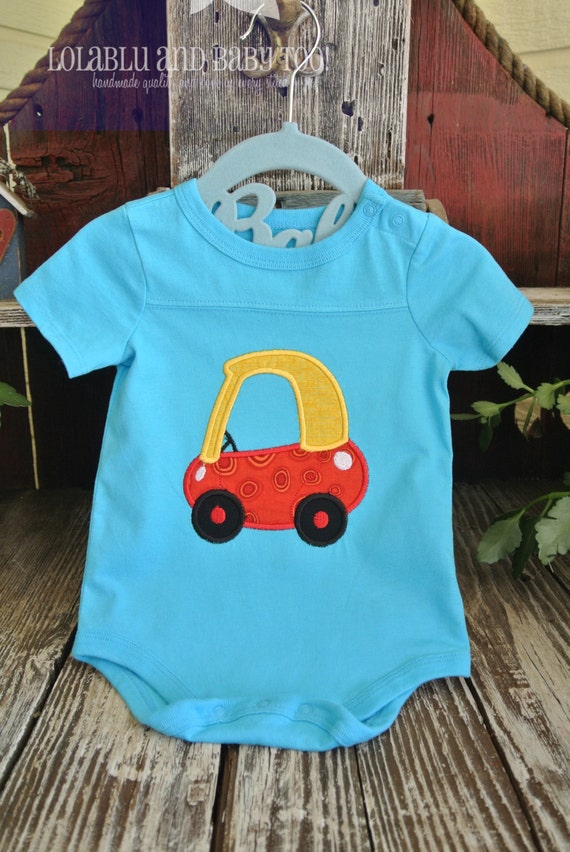 Items similar to Applique Bodysuit Coupe Car, Applique, Children's Clothing, Baby & Toddler