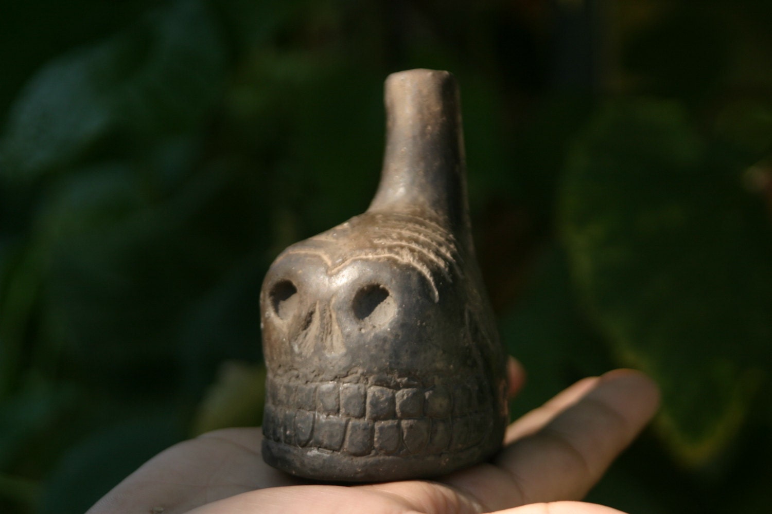 Aztec death whistle terrifying roaring sound wind whistle