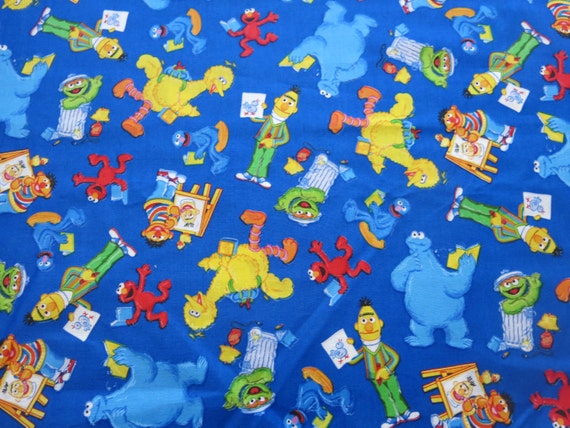 Sesame Street Elmo Fabric 100% cotton by BeautymeFashion on Etsy