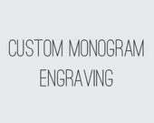 Custom Leather Monogram Engraving
