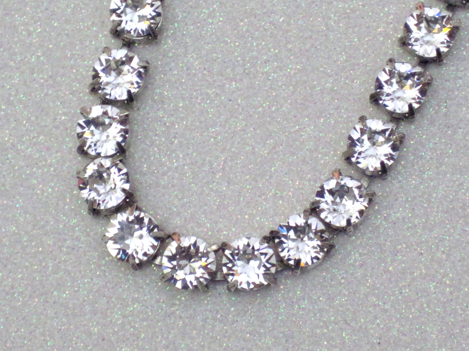 Clearly Clear Swarovski Crystal Chain Necklace Beautiful