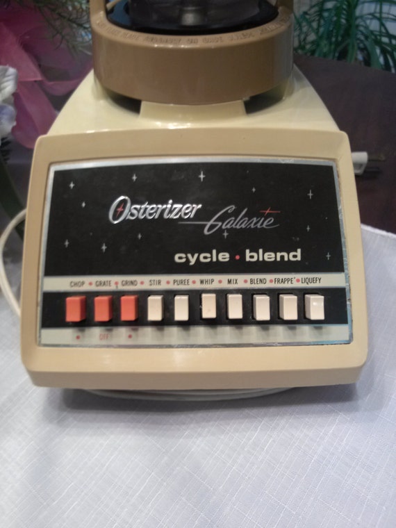 Vintage Osterizer Galaxie blender 1970's orange and yellow
