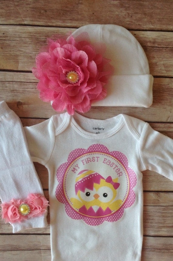 Items similar to Newborn Baby Girl Hospital Outfit, Newborn Baby Easter