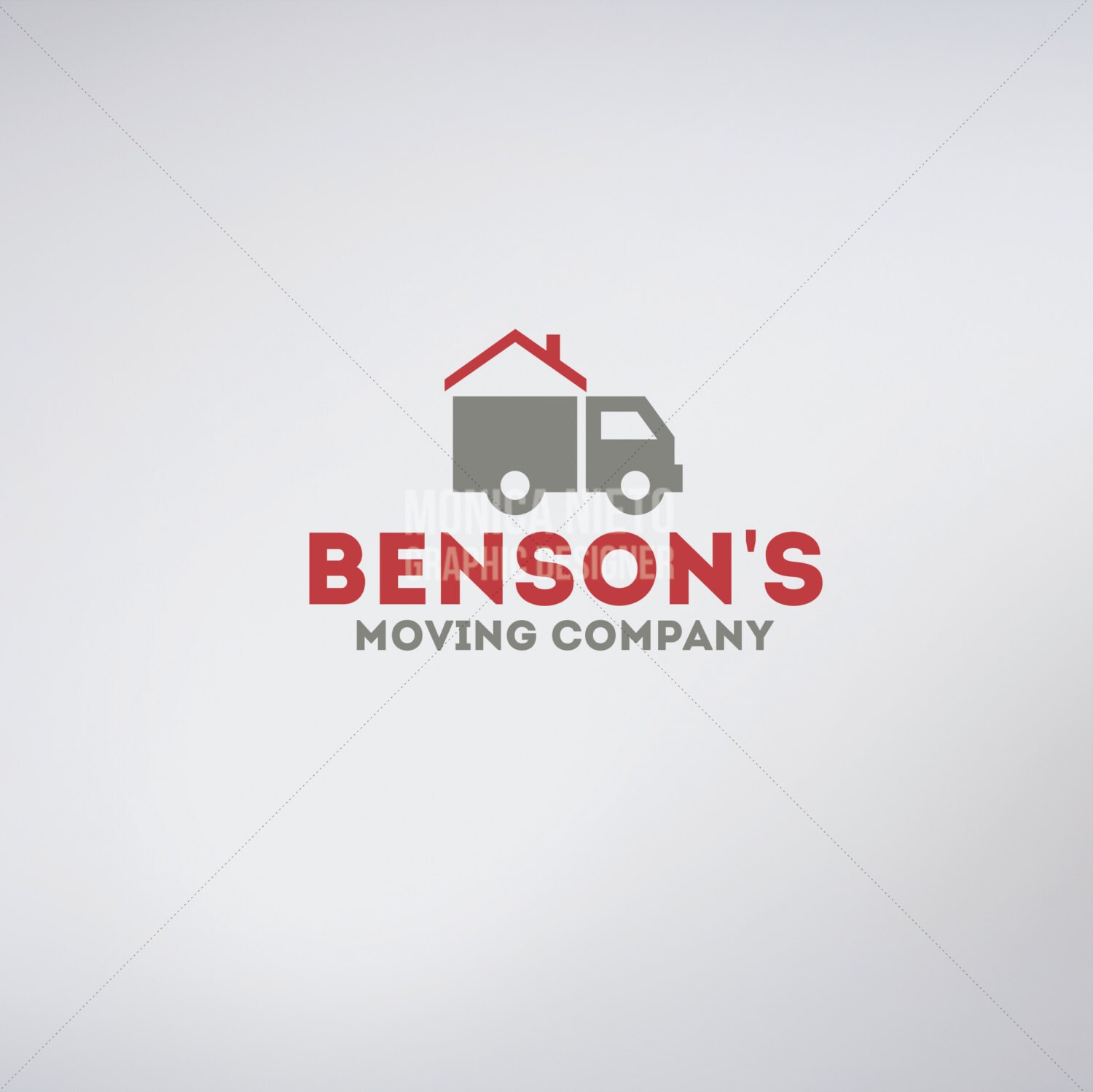 Custom Moving Company Logo & Business Cards/ Moving and