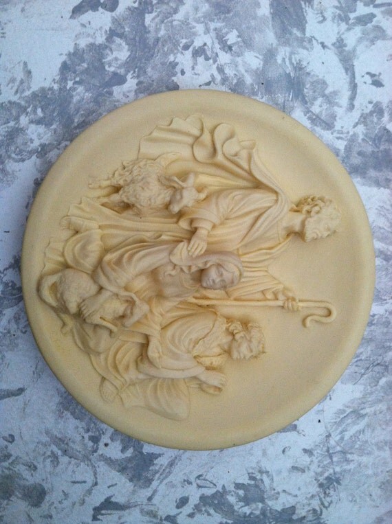 Vintage Ceramic Religious Decorative Plate by 4evrVintage on Etsy