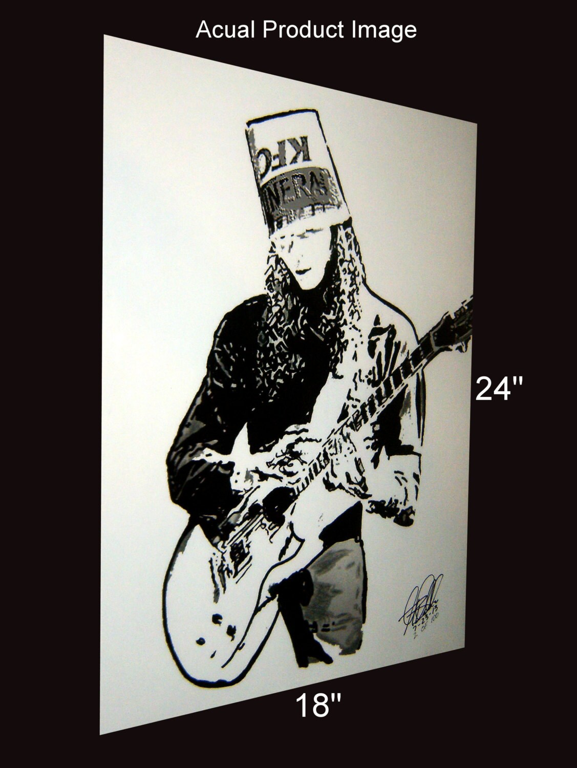 Buckethead POSTER from Original Drawing 18 x 24
