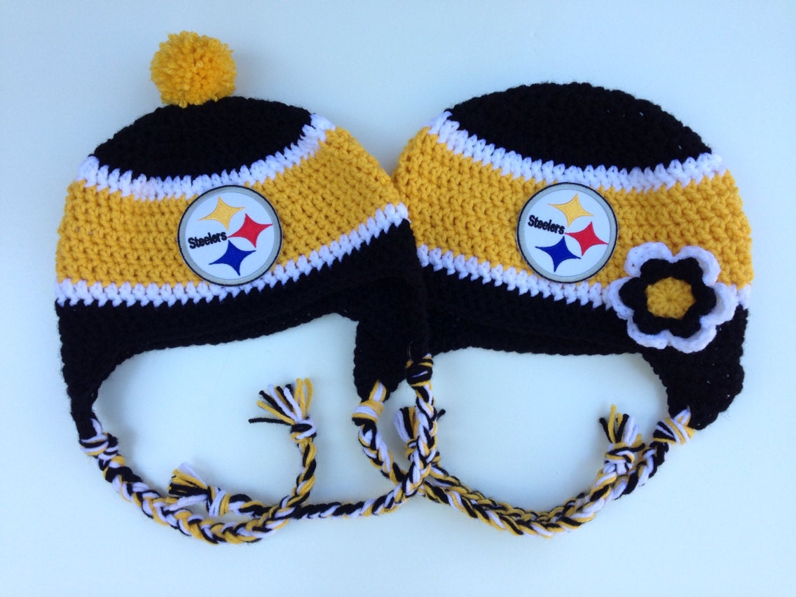 Pittsburgh Steelers Crochet Hat by CraftyIAmKnot on Etsy