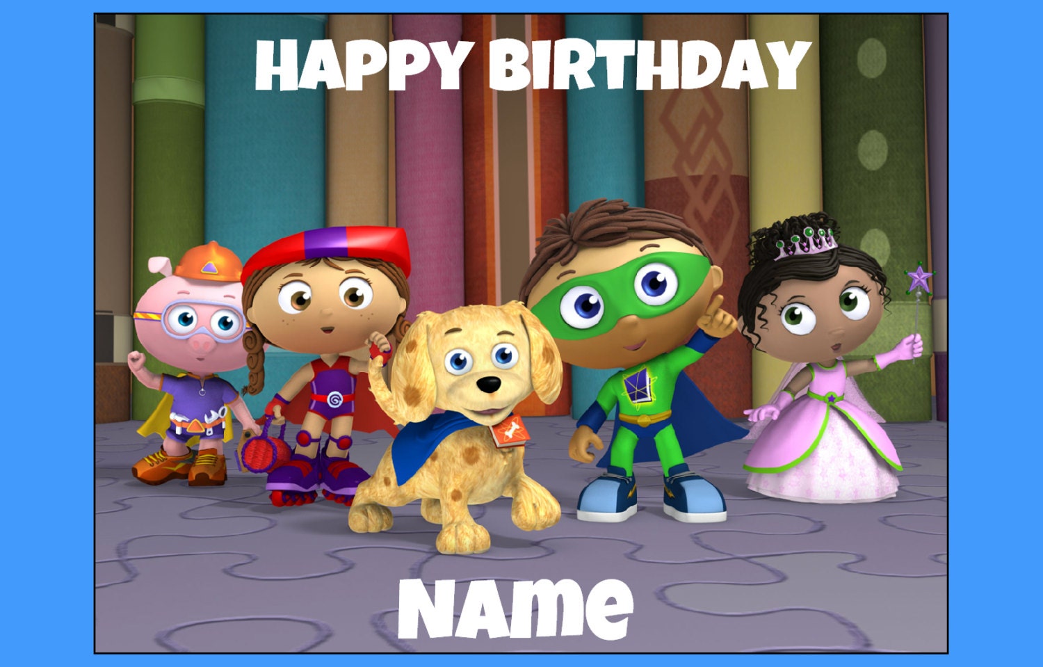 Super WHY Logo Cake