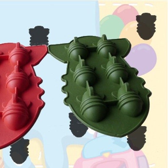 Atom Bomb Flexible Silicone Mold Icing Mold Polymer Clay Mold