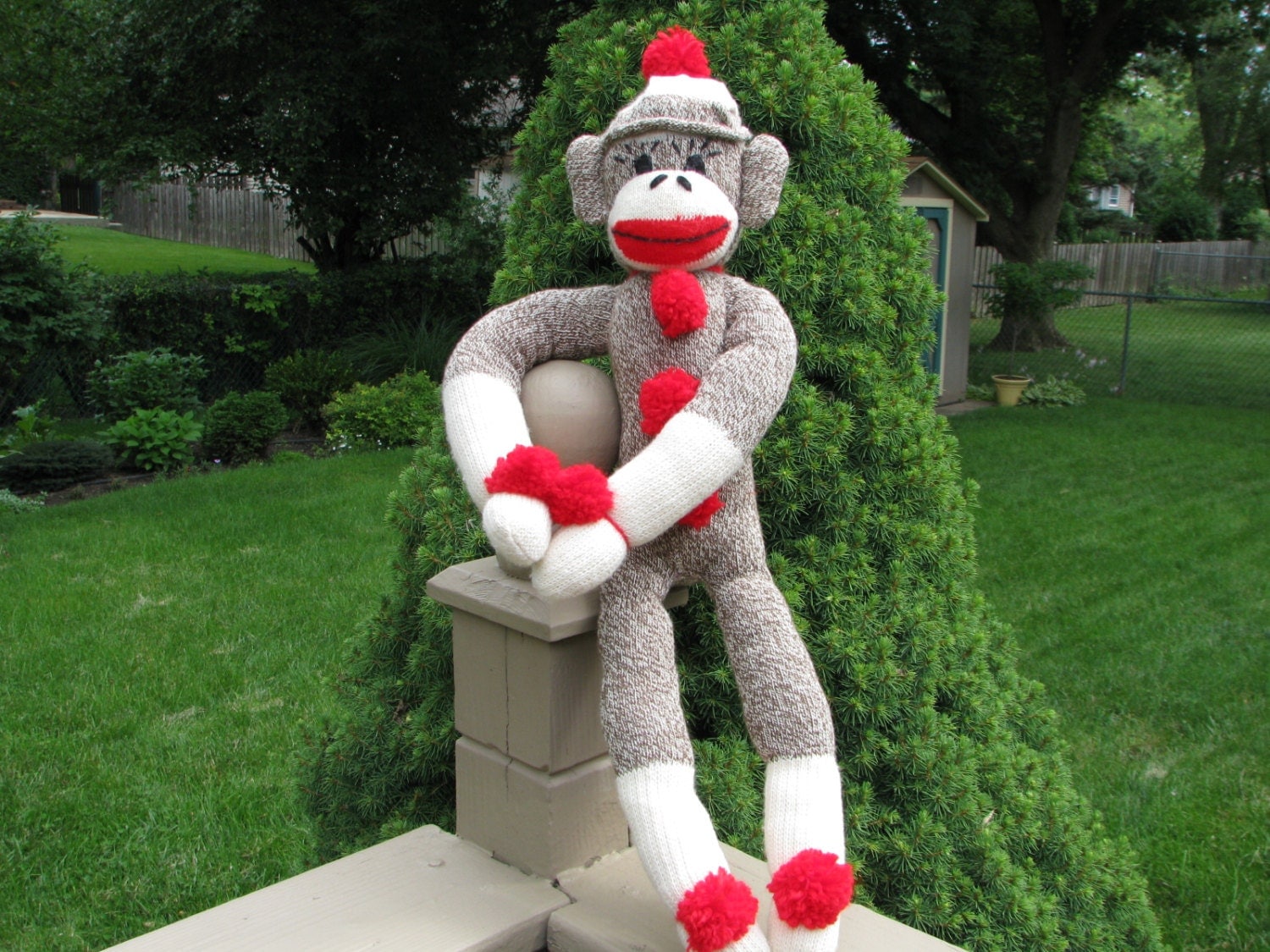 brown sock monkey