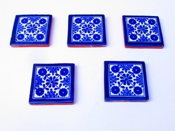 Mexican tile, tribal tile,housewares,colorful,tile coaster, house decor, mexican fiesta