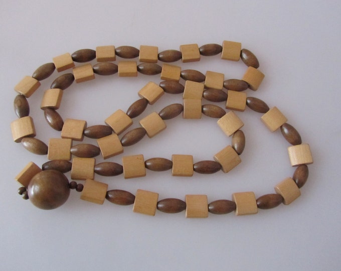 Vintage German Wooden Necklace