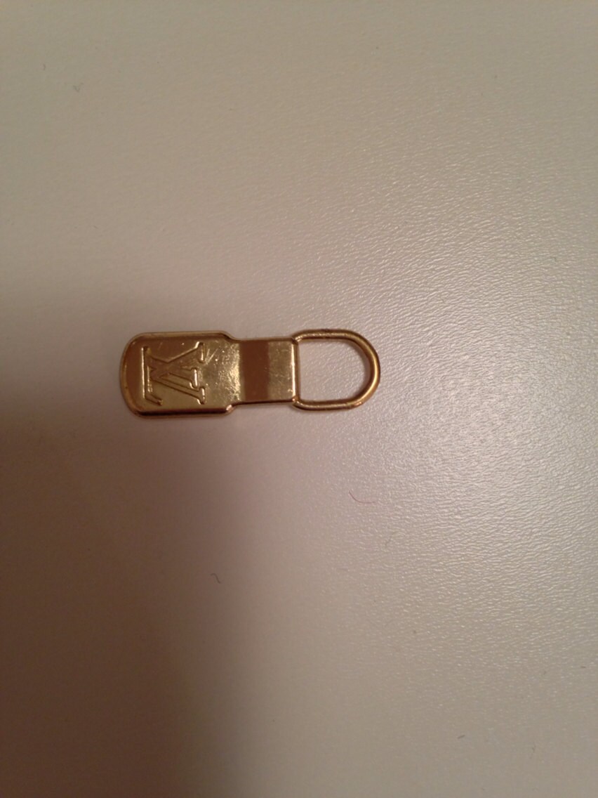 Louis Vuitton Brass Zipper Pull Replacement. 100 Authentic.