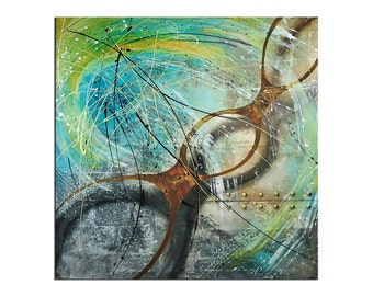 Acrylic, abstract painting, Original Art by AF: "ORAKEL", Gallery of modern & contemporary Art The Artmakers