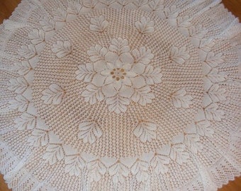 Janie semi-circular baby shawl knitting pattern in DK Instant