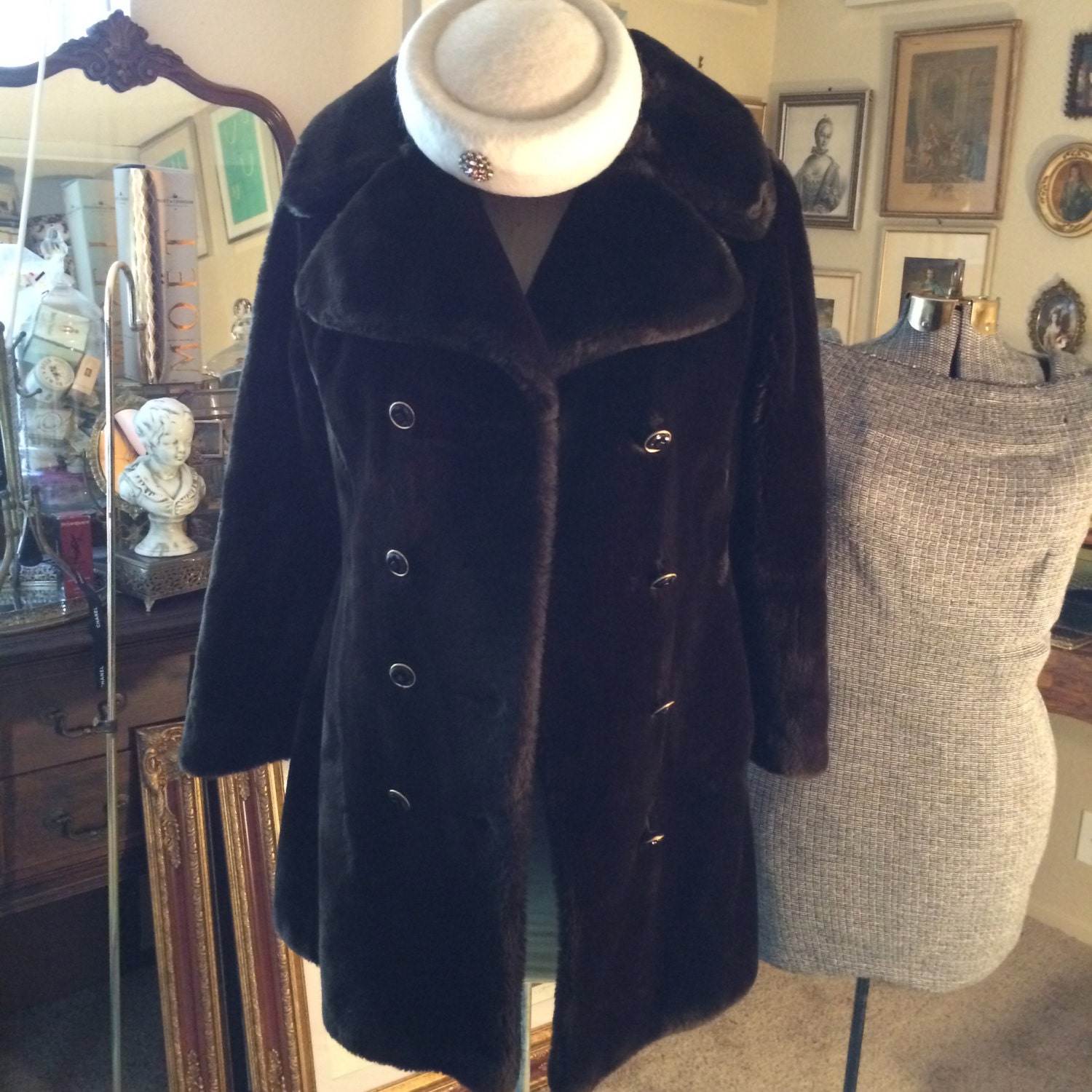 Vintage Borgana Full Length Fur Coat Styled by Sportowne