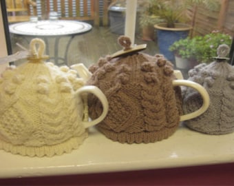 Pattern: Little and Large Aran Tea Cosy