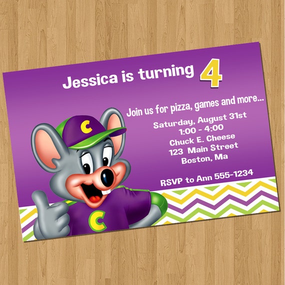 Chickie Cheese Free Wedding Invitations Samples 9