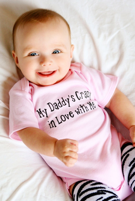 Items similar to I love Daddy Baby SET, Daddy Baby for Daddy, I heart