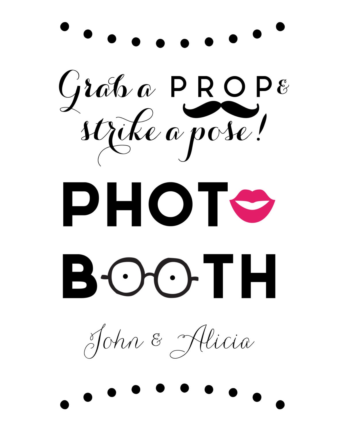 Photobooth Sign CUSTOMIZABLE