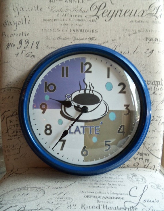 Latte' Wall Clock Super Cute Latte' Clock Large