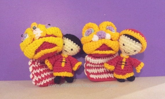 Items similar to Chinese New Year Crochet Pattern Set - PDF amigurumi