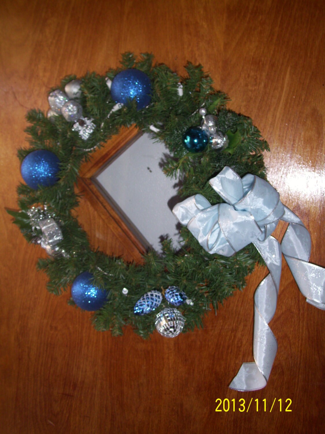 Disco Ball Blue Wreath