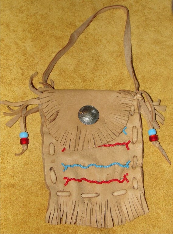 SALESAGE or TOBACCO Pouch Native American by LovedByTheBuffalo