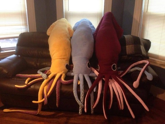 giant squid pillow