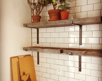 Hand Hammered Shelf Brackets