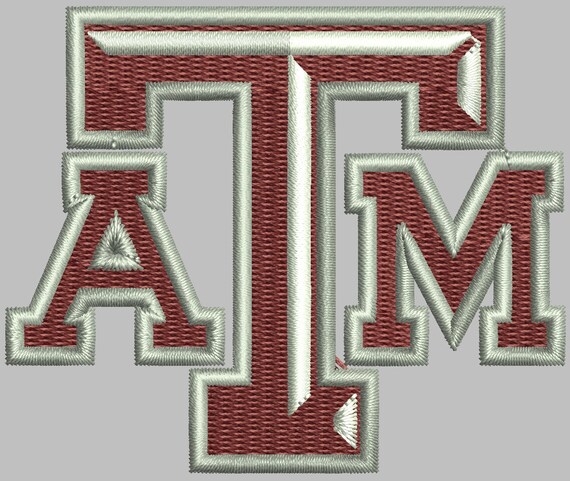 Texas A&M Matte Black Block Emblem