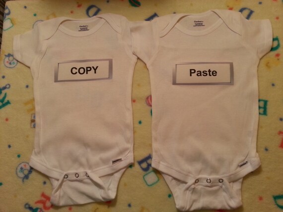 Baby onesies Copy & Paste set | Etsy