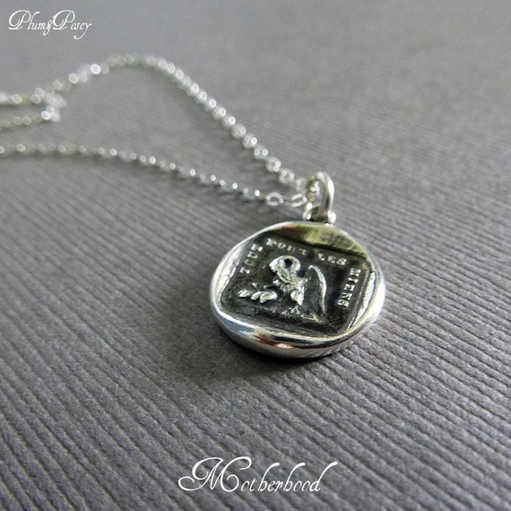 A Mothers Love Wax Seal Necklace Pelican in by PlumAndPoseyInc