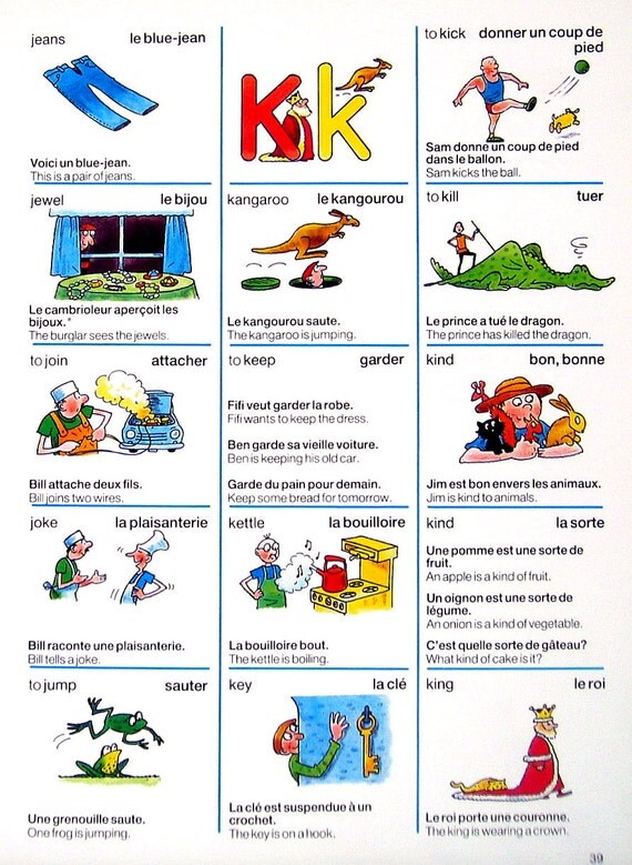 Items similar to Alphabet Dictionary Page The Letter K, The Letter L