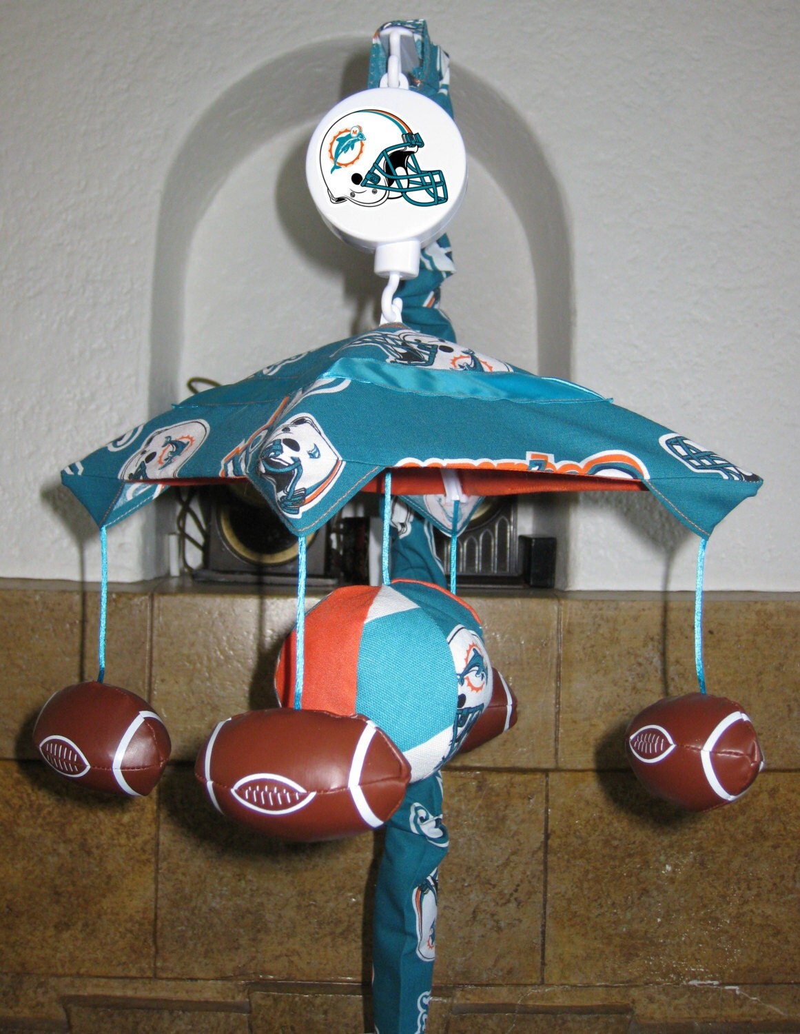 GO TEAM Custom Football Sports Crib Mobile