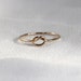 One Tiny Memory Knot - Knotted Thread of Gold Ring - Stacking Ring - Delicate Jewelry - Memory Ring